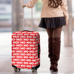 Christmas Ho Ho Ho Pattern Print Luggage Cover