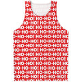 Christmas Ho Ho Ho Pattern Print Men's Tank Top