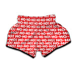 Christmas Ho Ho Ho Pattern Print Muay Thai Boxing Shorts