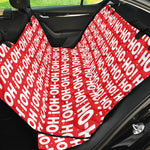 Christmas Ho Ho Ho Pattern Print Pet Car Back Seat Cover