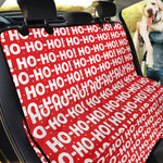 Christmas Ho Ho Ho Pattern Print Pet Car Back Seat Cover