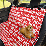 Christmas Ho Ho Ho Pattern Print Pet Car Back Seat Cover