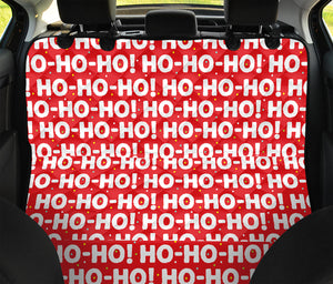 Christmas Ho Ho Ho Pattern Print Pet Car Back Seat Cover