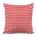 Christmas Ho Ho Ho Pattern Print Pillow Cover