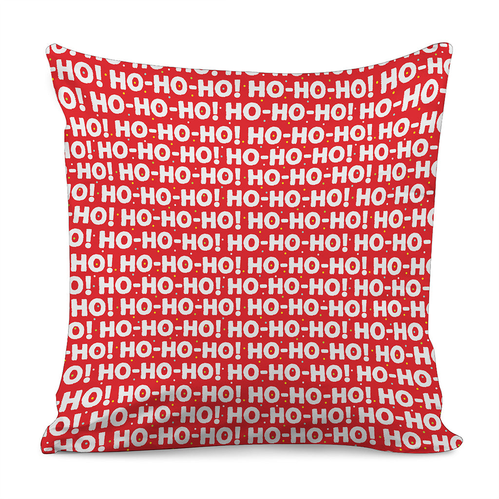 Christmas Ho Ho Ho Pattern Print Pillow Cover