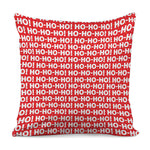 Christmas Ho Ho Ho Pattern Print Pillow Cover
