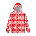 Christmas Ho Ho Ho Pattern Print Pullover Hoodie