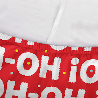 Christmas Ho Ho Ho Pattern Print Sofa Cover