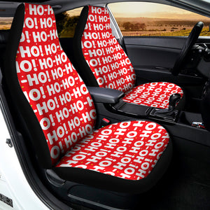 Christmas Ho Ho Ho Pattern Print Universal Fit Car Seat Covers