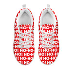 Christmas Ho Ho Ho Pattern Print White Sneakers