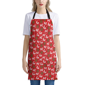 Christmas Hohoho Santa Claus Laugh Print Apron