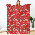 Christmas Hohoho Santa Claus Laugh Print Blanket