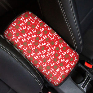 Christmas Hohoho Santa Claus Laugh Print Car Center Console Cover