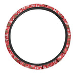 Christmas Hohoho Santa Claus Laugh Print Car Steering Wheel Cover