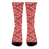 Christmas Hohoho Santa Claus Laugh Print Crew Socks