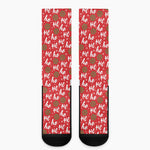 Christmas Hohoho Santa Claus Laugh Print Crew Socks