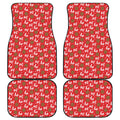 Christmas Hohoho Santa Claus Laugh Print Front and Back Car Floor Mats