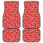 Christmas Hohoho Santa Claus Laugh Print Front and Back Car Floor Mats