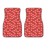 Christmas Hohoho Santa Claus Laugh Print Front Car Floor Mats