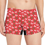 Christmas Hohoho Santa Claus Laugh Print Men's Boxer Briefs