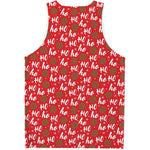 Christmas Hohoho Santa Claus Laugh Print Men's Tank Top