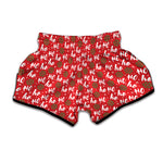 Christmas Hohoho Santa Claus Laugh Print Muay Thai Boxing Shorts