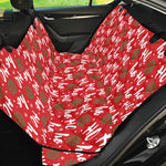 Christmas Hohoho Santa Claus Laugh Print Pet Car Back Seat Cover