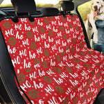 Christmas Hohoho Santa Claus Laugh Print Pet Car Back Seat Cover