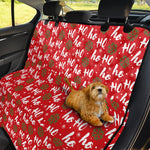 Christmas Hohoho Santa Claus Laugh Print Pet Car Back Seat Cover