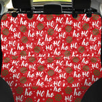 Christmas Hohoho Santa Claus Laugh Print Pet Car Back Seat Cover