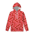 Christmas Hohoho Santa Claus Laugh Print Pullover Hoodie