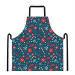 Christmas Holiday Elements Pattern Print Apron