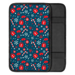 Christmas Holiday Elements Pattern Print Car Center Console Cover