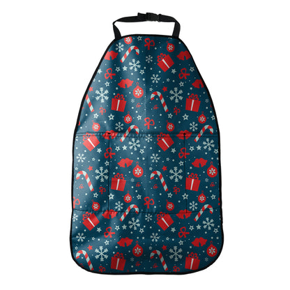 Christmas Holiday Elements Pattern Print Car Seat Organizers