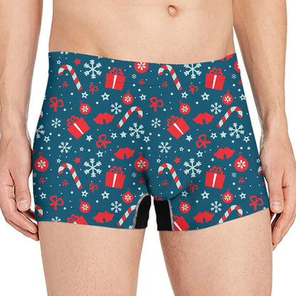 Christmas Holiday Elements Pattern Print Men's Boxer Briefs