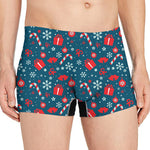 Christmas Holiday Elements Pattern Print Men's Boxer Briefs