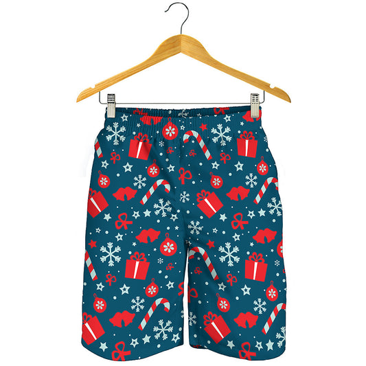Christmas Holiday Elements Pattern Print Men's Shorts