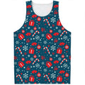 Christmas Holiday Elements Pattern Print Men's Tank Top