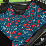 Christmas Holiday Elements Pattern Print Pet Car Back Seat Cover