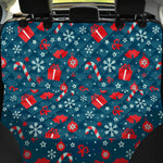 Christmas Holiday Elements Pattern Print Pet Car Back Seat Cover