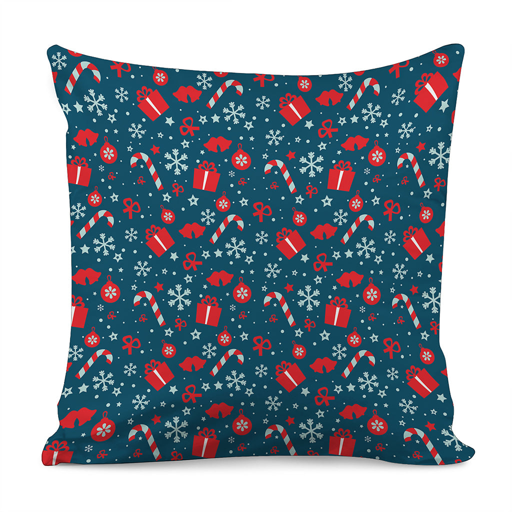 Christmas Holiday Elements Pattern Print Pillow Cover