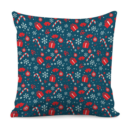Christmas Holiday Elements Pattern Print Pillow Cover