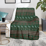 Christmas Holiday Knitted Pattern Print Blanket