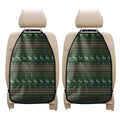 Christmas Holiday Knitted Pattern Print Car Seat Organizers