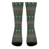 Christmas Holiday Knitted Pattern Print Crew Socks