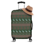 Christmas Holiday Knitted Pattern Print Luggage Cover