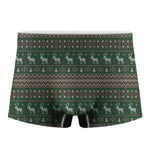 Christmas Holiday Knitted Pattern Print Men's Boxer Briefs