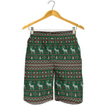 Christmas Holiday Knitted Pattern Print Men's Shorts