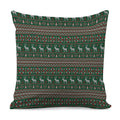 Christmas Holiday Knitted Pattern Print Pillow Cover
