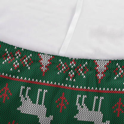 Christmas Holiday Knitted Pattern Print Sofa Cover